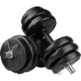 Misda Store Spor 17 kg Dambıl Seti ve Ağırlık Seti Vücut Geliştirme Aleti
