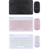 Misda Store Tablet ve Telefonlar Için Bluetooth Klavye ve Mouse Set - AL3476 (Pembe)