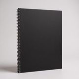 Misda Store Tanıtım Çizgisiz Spiralli Not Defteri, A4 Boyut (21X29,7 Cm), 60 Yaprak, 90GR. Ivory Kağıt, Ofis Için Ideal (Siyah Kapak)
