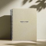 Misda Store Tanıtım Tarihsiz 6 Aylık Günlük Planlayıcı | Spiralli Sert Kapaklı Organizer Not Defteri | 204 Sayfa | 22 x 28,5 cm