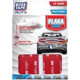 Misda Store Tape 3m Yapıştırıcılı Plaka Yapıştırma Bandı 12 Adet