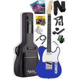 Misda Store TLX-50BL Tele Kasa Maple Klavye 2 Single-Coil Manyetik Elektro Gitar