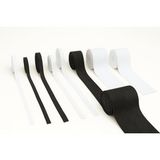 Misda Store Top - 25 Metre - Bel Paça Yassı Geniş Lastik Lateks Ürün - Elastik Bant - Don Lastiği (Beyaz, 1 Cm)