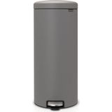 Misda Store Tret Çöp Kovası, Iç Kovalı, Plastik, Çelik, Mineral Concrete Grey, 30 Litre