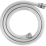 Misda Store Twistfree Lüx Pvc Duş Hortumu/duş Spirali/paslanmaz Bağlantı Uçlu 150 cm Gümüş