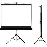 Misda Store Tx-18 180X180CM Tripod Ayaklı Taşınabilir Projeksiyon Perdesi, Siyah