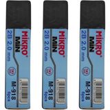 Misda Store Ucu 2.0mm 2b Mikro 2b Kalem Ucu 2mm Siyah 3 Adet
