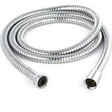 Misda Store Universal Eko B Kalite Duş Hortumu Krom Duş Spirali 150 cm - Tüm Duş Başlıkları ILE%100 Uyumlu Orjinal G1/2 Kolay Montaj