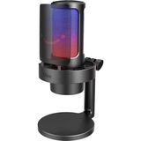 Misda Store USB Mikrofon, Oyun Mikrofonu, Yayın Podcast Stüdyosu Için, Mikrofon Usbc, Ps4 Ps5 Mac Için, Rgb Kontrollü, Sessize Alma Şalteri, Kulaklık Bağlantısı, Pop Filtre
