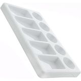 Misda Store Üstü Resim Paleti 1 Adet 10 Hazneli Boya Paleti 11X19 cm Sanatsal Boyalar Için Palet Akrilik Boya Yağlı Boya Guaj Boya