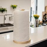 Misda Store ve Kağıt Havluluk – Doğal Masif Ahşap Napkin Holder ve Paper Towel Dispenser – Mutfak Dekoru, Doğal Ahşap Ürün