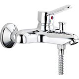 Misda Store Viva Banyo Bataryası A41045, Duvardan Montaj, Krom, Seramik Kartuşlu, Pirinç Gövde