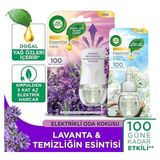 Misda Store Wick Elektrikli Oda Kokusu Lavanta Kit (Cihaz + Yedek Şişe) + Temizliğin Esintisi Yedek Şişe