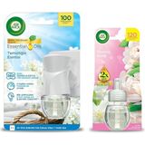 Misda Store Wick Elektrikli Oda Kokusu Temizliğin Esintisi Kit (Cihaz + Yedek Şişe) + Yasemin Çiçeği Yedek Şişe