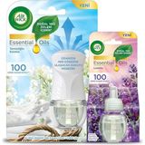 Misda Store Wick Le Elektrikli Oda Kokusu Temizliğin Esintisi Kit (Cihaz + Yedek Şişe) + Lavanta Yedek Şişe