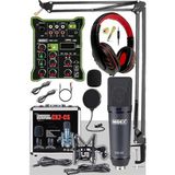Misda Store Wizard Paket-1 Cx2 Stüdyo Mikrofon MDX-100 Stüdyo Kayıt Mikseri Kulaklık Ekipman Seti