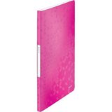 Misda Store Wow A4 Sunum Dosyası, Metalik Pembe, 20 Şeffaf Poşetli, 40 A4 Sayfa Kapasiteli, 46310023