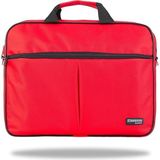 Misda Store WTX302 Wtxpro Serisi 15.6 Inch Uyumlu Su Geçirmez Kumaş Macbook, Laptop, Notebook El Çantası- Kırmızı