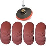 Misda Store Zımpara Seti 62 Parça 115 mm Avuç Taşlamaya Uygun + Matkap Aparatı