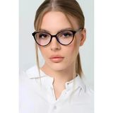 Mise Aksesuar Siyah Çerçeve Şeffaf Cam Mavi Işık Koruma Gözlüğü Unisex