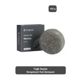 miseca Mercury Yağlı Saçlar İçin Dengeleyici Katı Şampuan 105 G | Aktif Kömür, Yeşil Kil ve Niacinamide