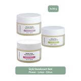 miseca Üçlü Doğal Deodorant Seti | Flower - Citrus - Lotus