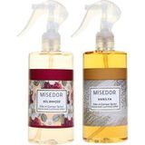 Misedor 2 Li Set Gül Bahçesi Ve Vanilya Oda Kokusu Ve Çamaşır Spreyi 330 Ml