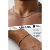 Misens Erkek Kararmaz Paslanmaz İtalyan Çelik Yılan Kolye Bileklik Set