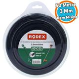 Misina Motorlu Tırpan Kare Misina 3 Mm 50 Metre Çim Ot Biçme Teli Rdy330