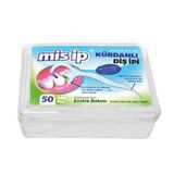 Misip Kürdanlı Diş İpi Kare Kutulu 50 Li