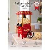 Mısır Patlatma Makinesi Yağsız Ev Tipi Popcorn Makinesi Tpm01 Kırmızı