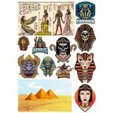 Mısır Temalı Sticker Set-3 13 Parça Telefon, Tablet, Defter, Laptop Sticker