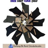 Mısırlı 60900 Erkek Organik Pamuk Soket Çorap - 41 - 45 - Asorti