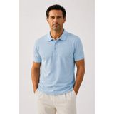 Mısırlı Açık Mavi Polo Yaka Triko Erkek T-Shirt