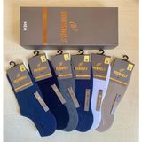 Mısırlı Dikişsiz Bambu Kumaş Erkek Sneakers Çorap 12 Adet 4 Siyah 2 Laci2 Gri 2beyaz 2 Bej - 43 - 45 - Çok Renkli