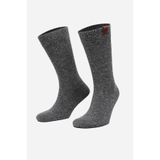 Mısırlı Erkek Kuzu Yünü (Lambswool) Tekli Soket Çorap Füme