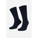 Mısırlı Erkek Kuzu Yünü (Lambswool) Tekli Soket Çorap Lacivert