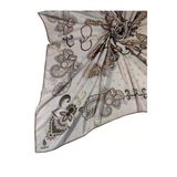 Mısırlı Eşarpları Mısırlı Eşarp Alize Krep Etnik Desenli Eşarp 140X140 Cm