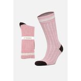 Mısırlı Kadın Alpaka Yünü Kışlık Çemberli Tekli Pembe Soket Çorap - M-3093-P - 39 - 42