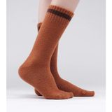Mısırlı Kadın Soft Peluş Termal Tekli Soket Çorap Kiremit - 39 - 42