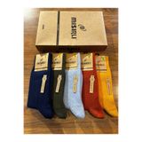 Mısırlı Lambswool Dikişsiz Konforlu Kuzu Yünü Erkek Kışlık Çorap 5’li Paket