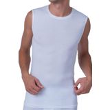Mısırlı Organik Pamuk - TENCEL™ Modal Bisiklet Yaka Kolsuz Erkek Sporcu Atlet, Yumuşak, Nefes Alabilir, Lüks ve Sürdürülebilir Kumaştan Yuvarlak Sıfır Yaka Sıfır Kol İç Giyim, Hercules