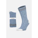 Mısırlı Unisex Alpaka Yünü Kışlık Çemberli Tekli Mavi Soket Çorap - M-3093-M - 35 - 38