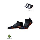 Mısırlı Unisex Bambu Hıgh Performance Atletik 6 Çift Patik Çorap Çok Renkli