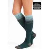 Mısırlı Unisex Bambu Özel Sıkılaştırıcı Teknolojiyle Uçuş ve Pilot Diz Altı Çorap Yeşil - 39 - 42