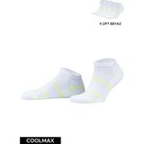 Mısırlı Unisex Coolmax Ecomade Patik Çorap - 4 Lü Beyaz - 39 - 42