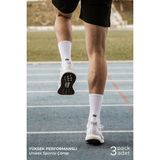 Mısırlı Unisex Pamuklu Spor Çorap, 3'lü Beyaz - 36 - 40