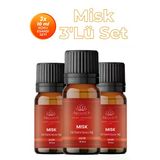 Misk 3'Lü Oda Kokusu Seti - Kadifemsi & Cazibeli (3X10ml)