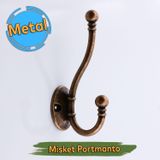Misket Askı Antik Bakır Vestiyer Portmanto Dolap Askılık Askılığı Duvar Banyo Mutfak Elbise Askısı