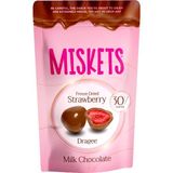 Miskets 80 gr Sütlü Çikolata Kaplamalı Çilek Aromalı Atıştırmalık Ürün, Dondurulmuş Çilek